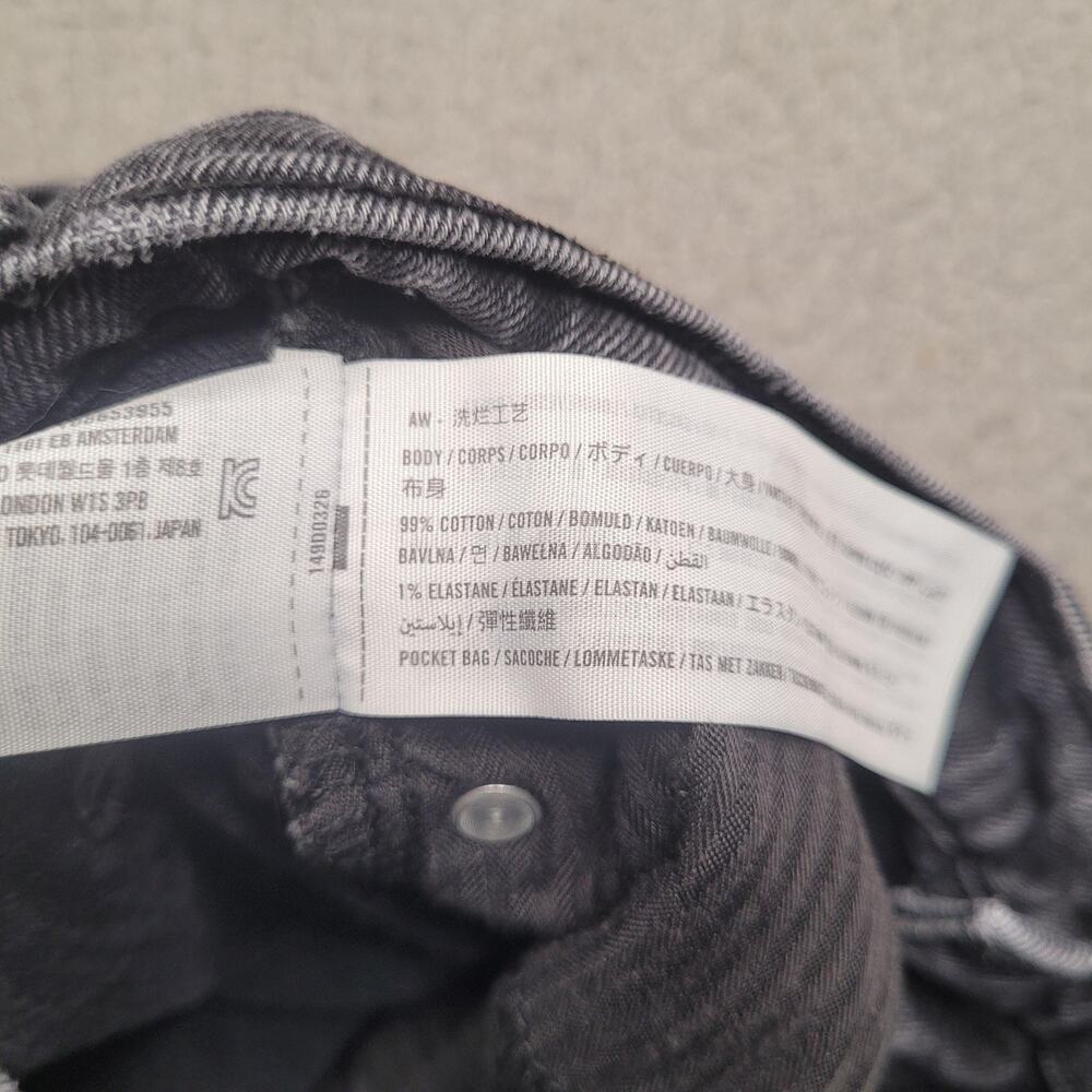 Abercrombie & Fitch Shorts Womens 31 12 Black Denim The Dad Short High Rise - Picture 4 of 7